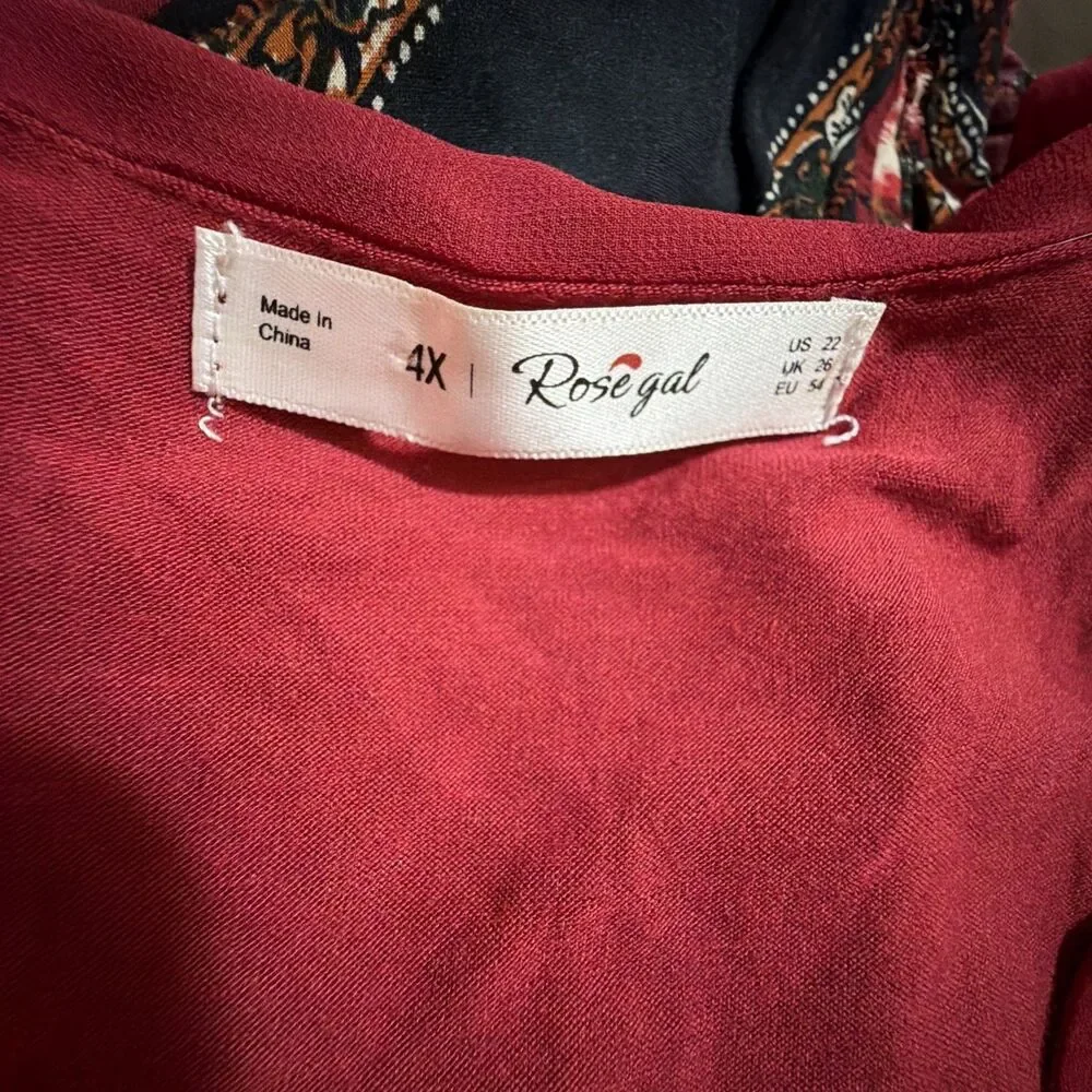 Women’s 3x 4x Mixed Lot Of 4 Plus Size Tops Blouse